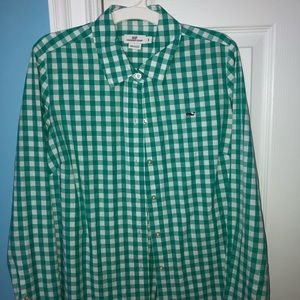 Teal VV WOMENS Button Down